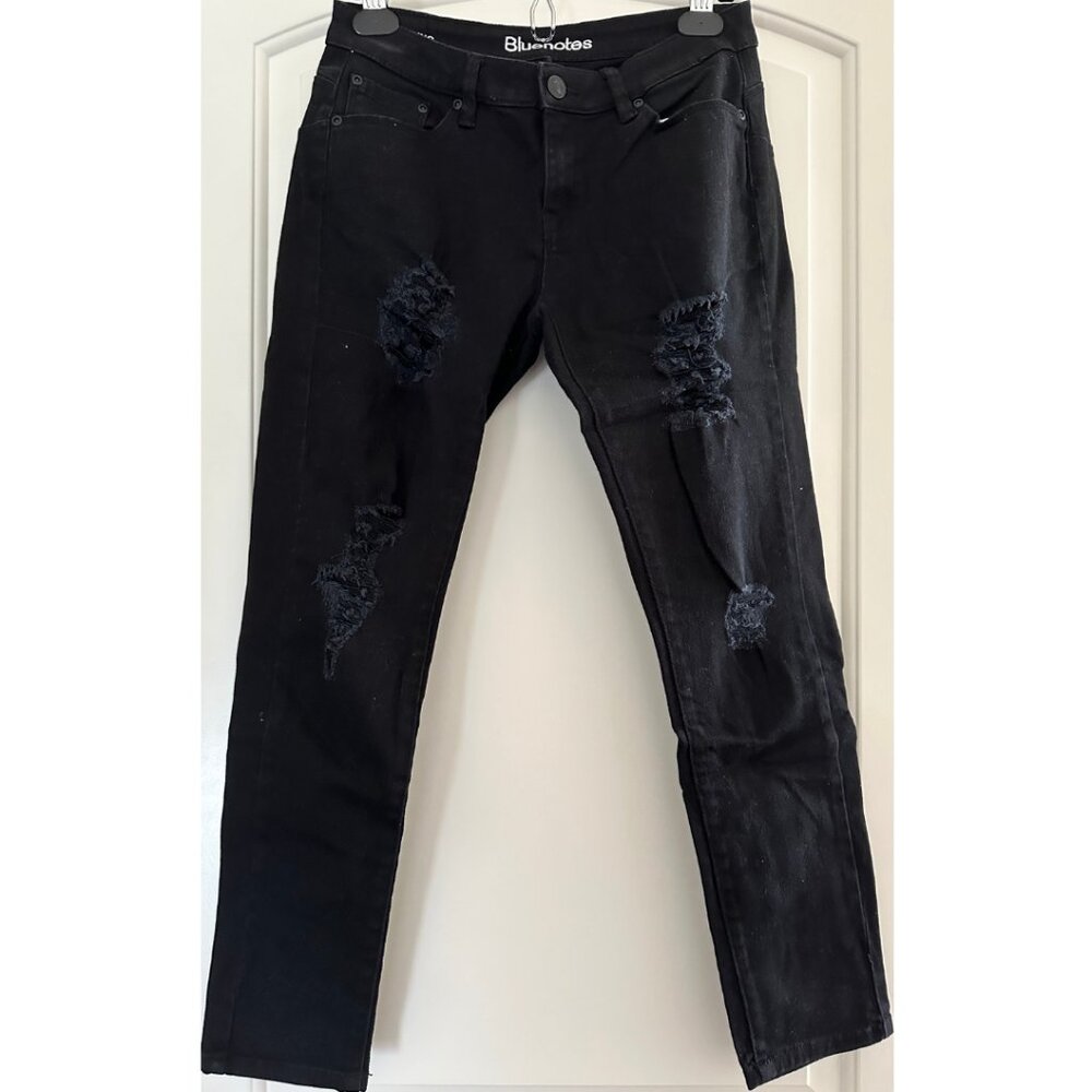 BLUENOTES - Curvy Crop Ripped Jeggings